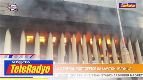 sunog ngayon live 2023|LIVESTREAM: Sunog, sumiklab sa Manila Central Post Office.